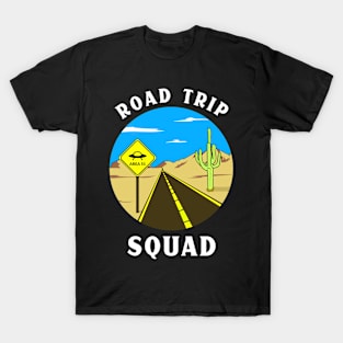 Road Trip Squad Summertime Vacation Getaway 2023 Alien T-Shirt